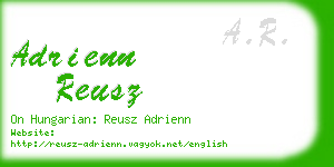 adrienn reusz business card